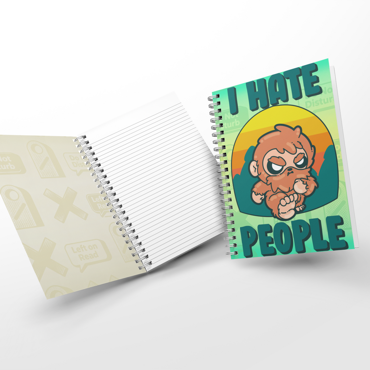 Soft Touch Mini Notebook - I Hate People