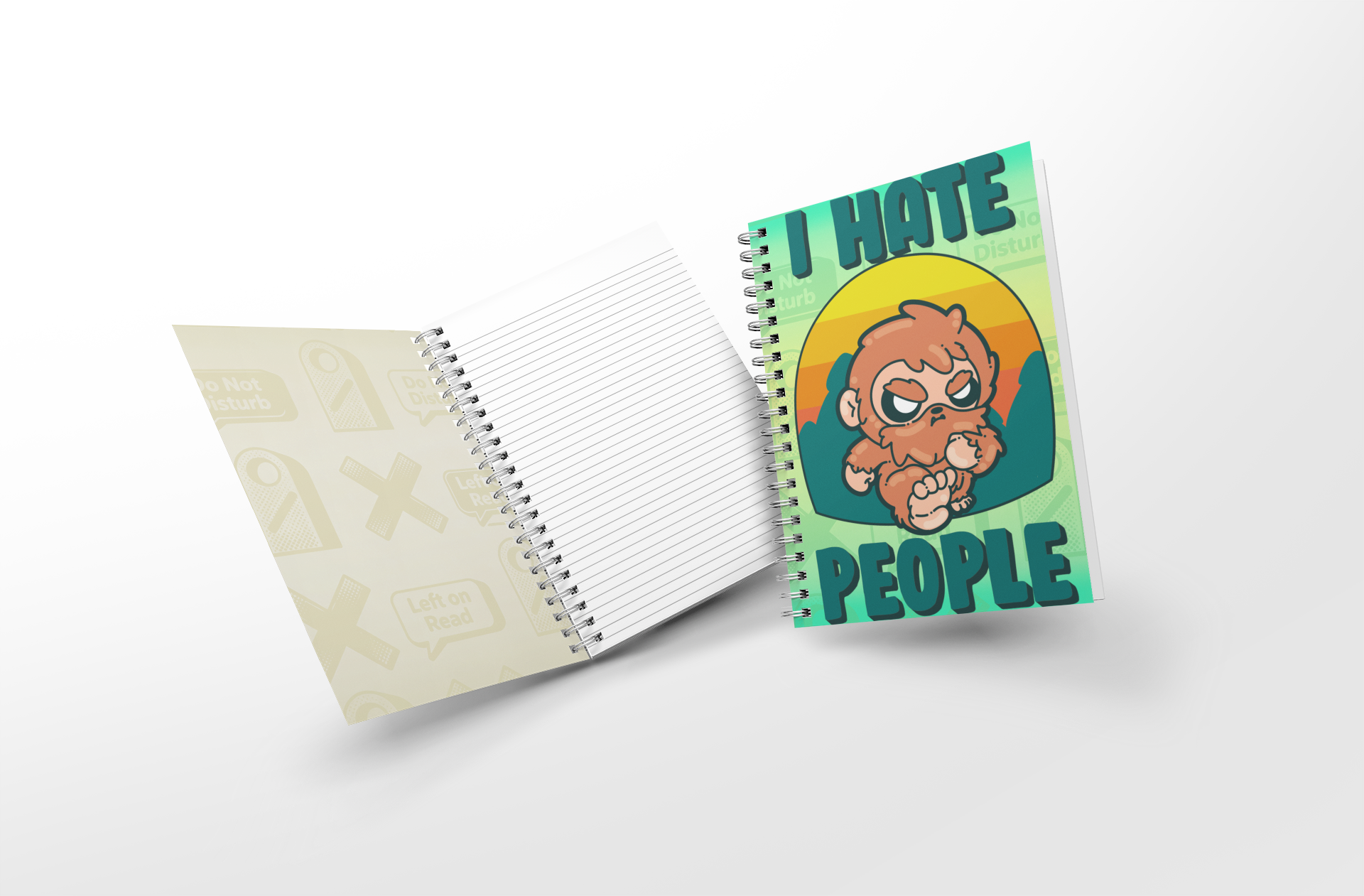 Soft Touch Mini Notebook - I Hate People