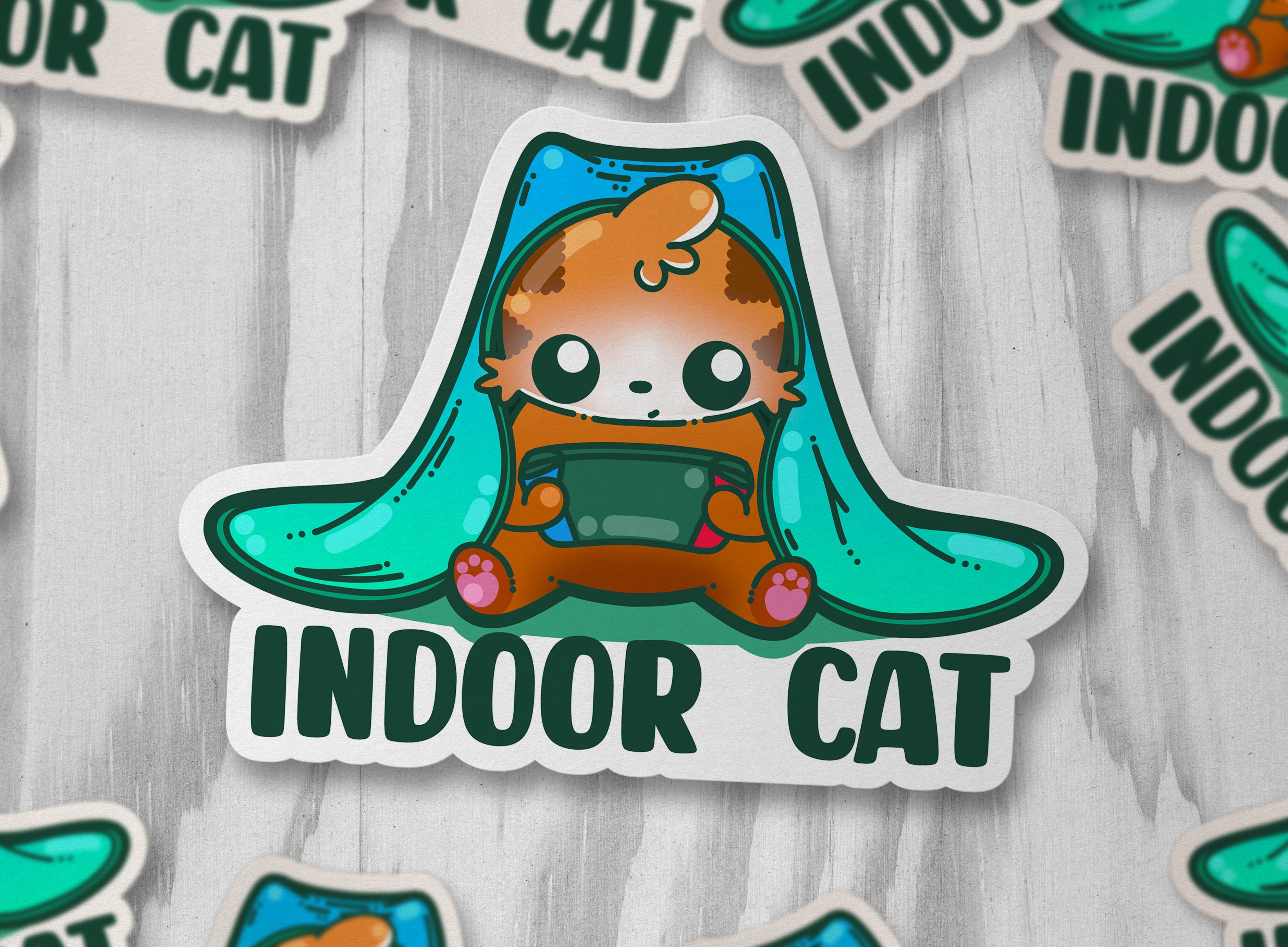 Indoor Cat - ChubbleGumLLC