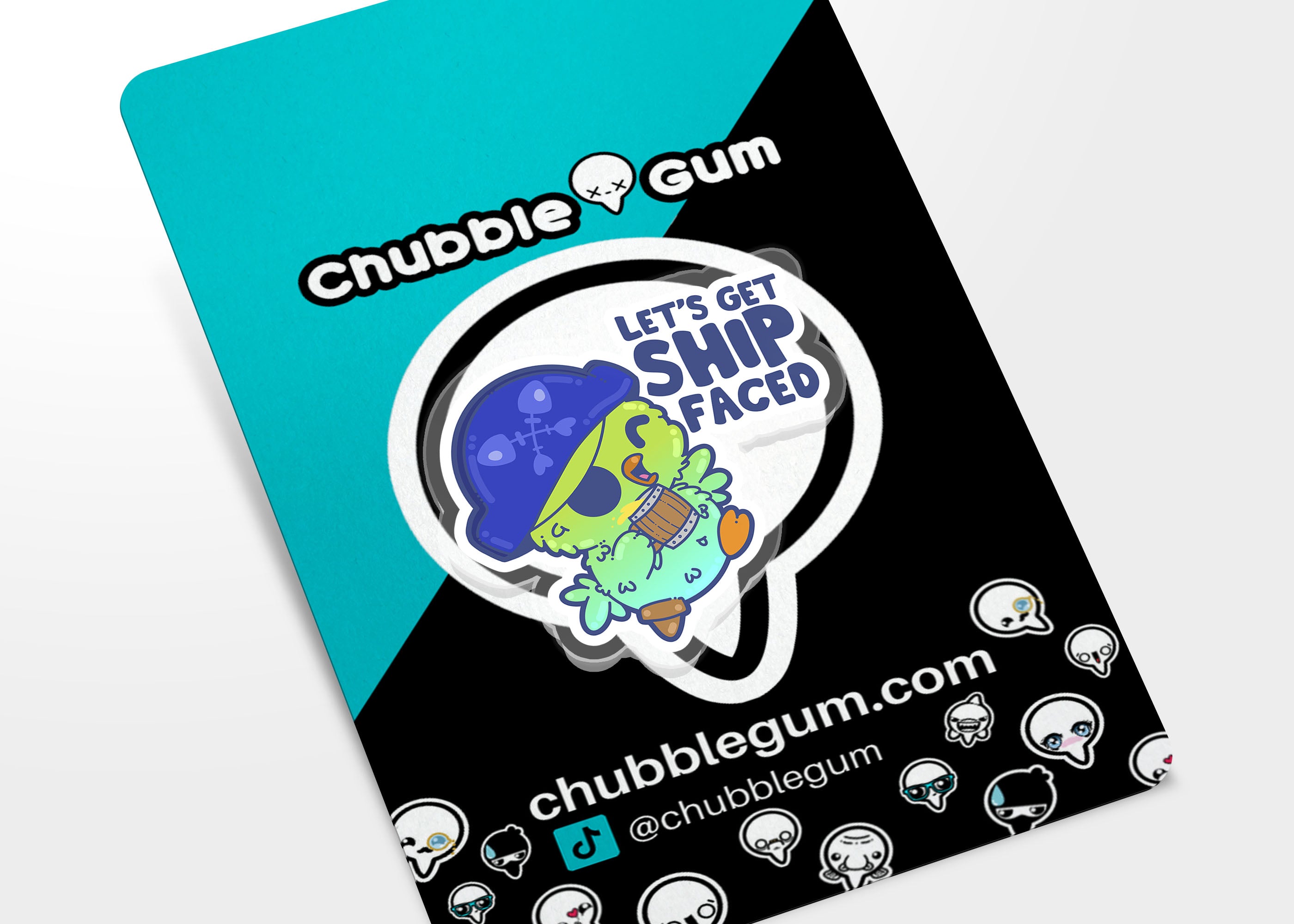 Acrylic Pin - Let's Get Ship Faced - ChubbleGumLLC