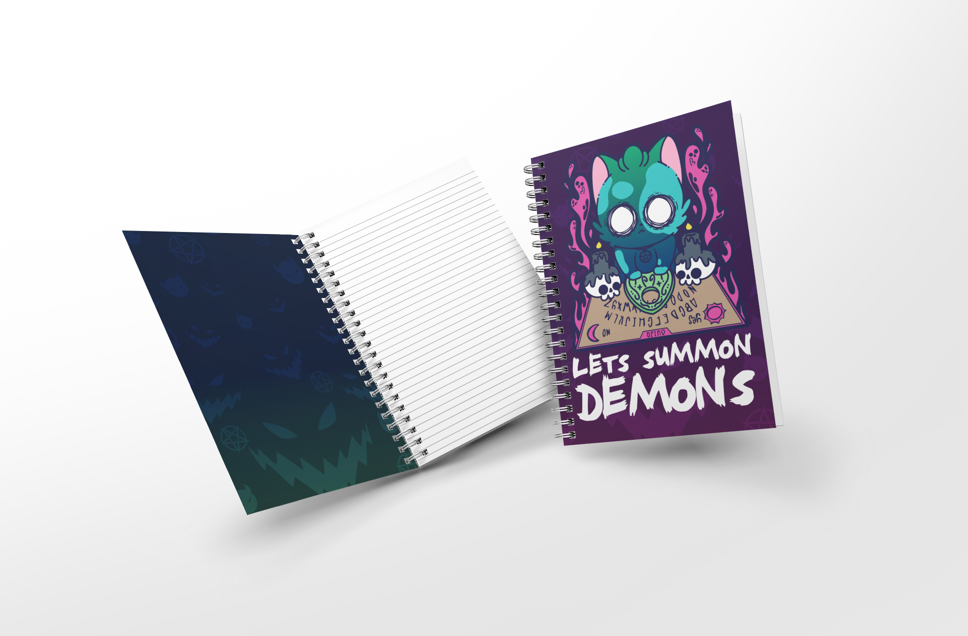 Soft Touch Mini Notebook - Let's Summon Demons