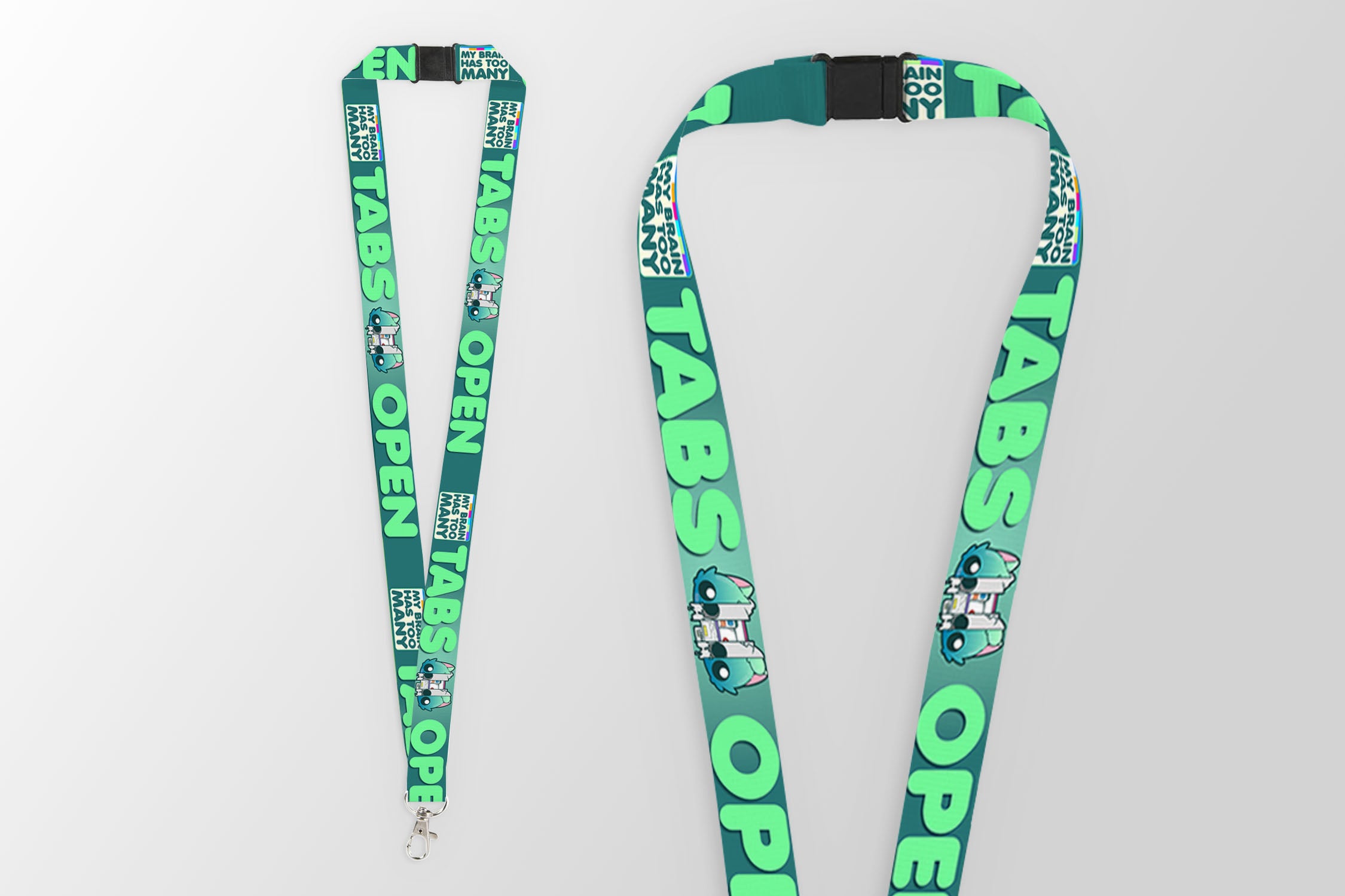 Lanyard - My Brain Has Too Many Tabs Open