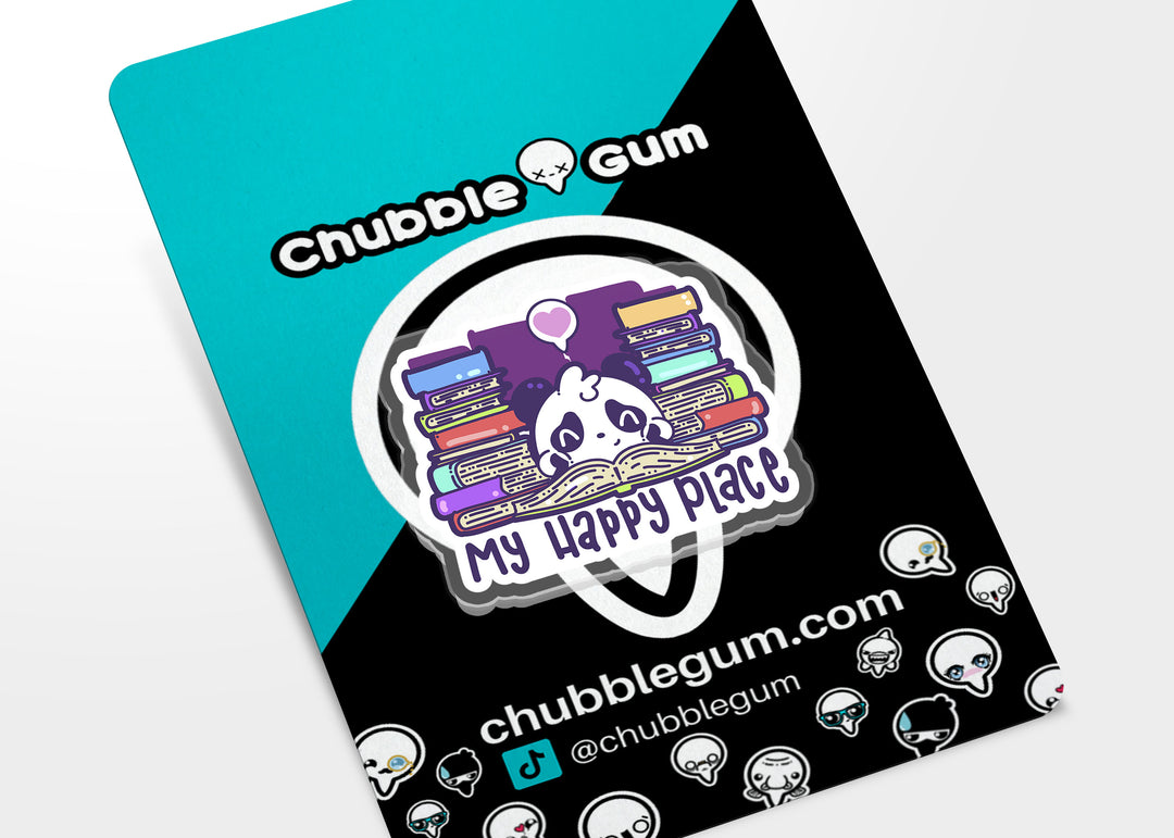 Acrylic Pin - My Happy Place - ChubbleGumLLC