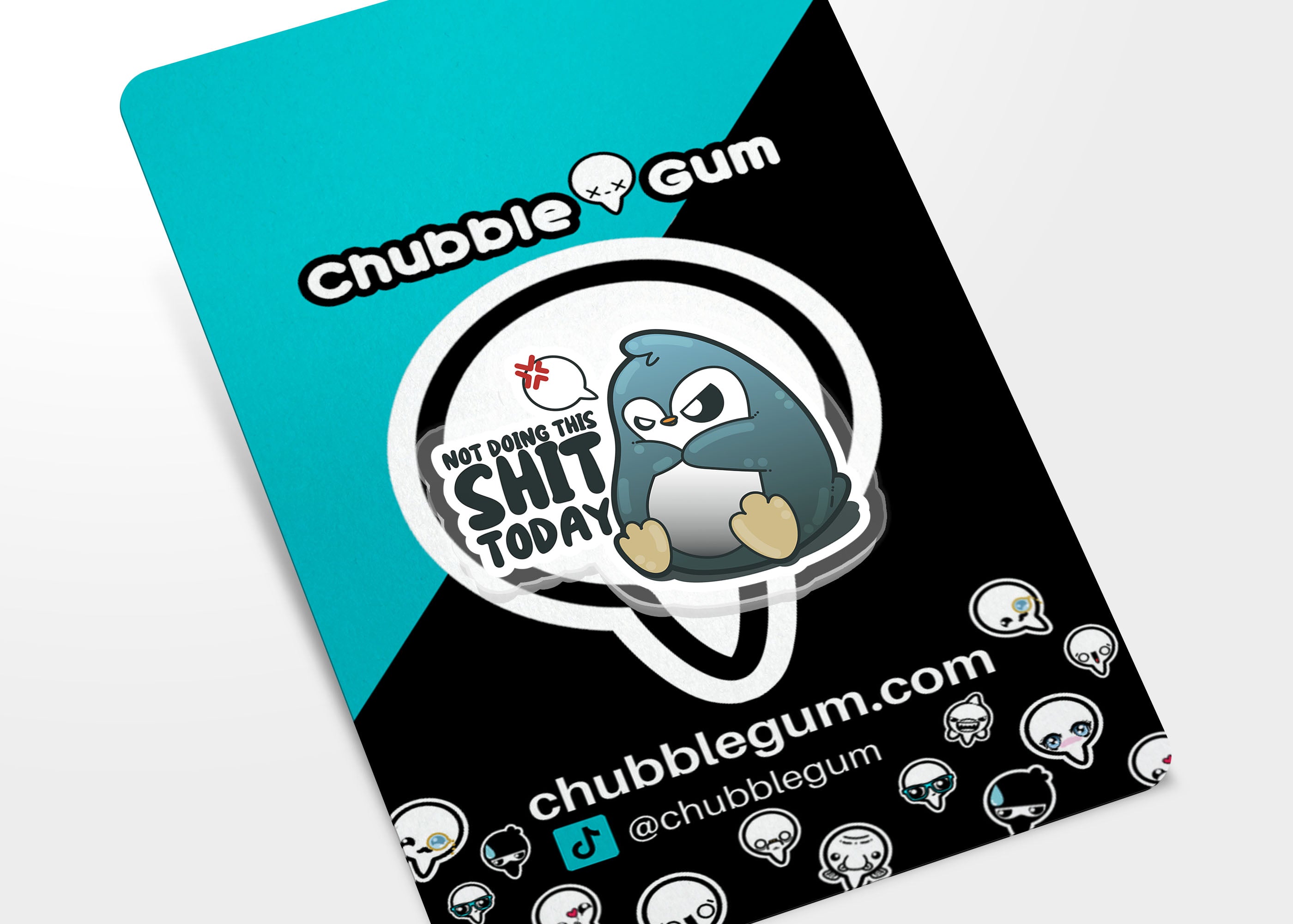 Acrylic Pin - Not Doing This Shit Today - ChubbleGumLLC