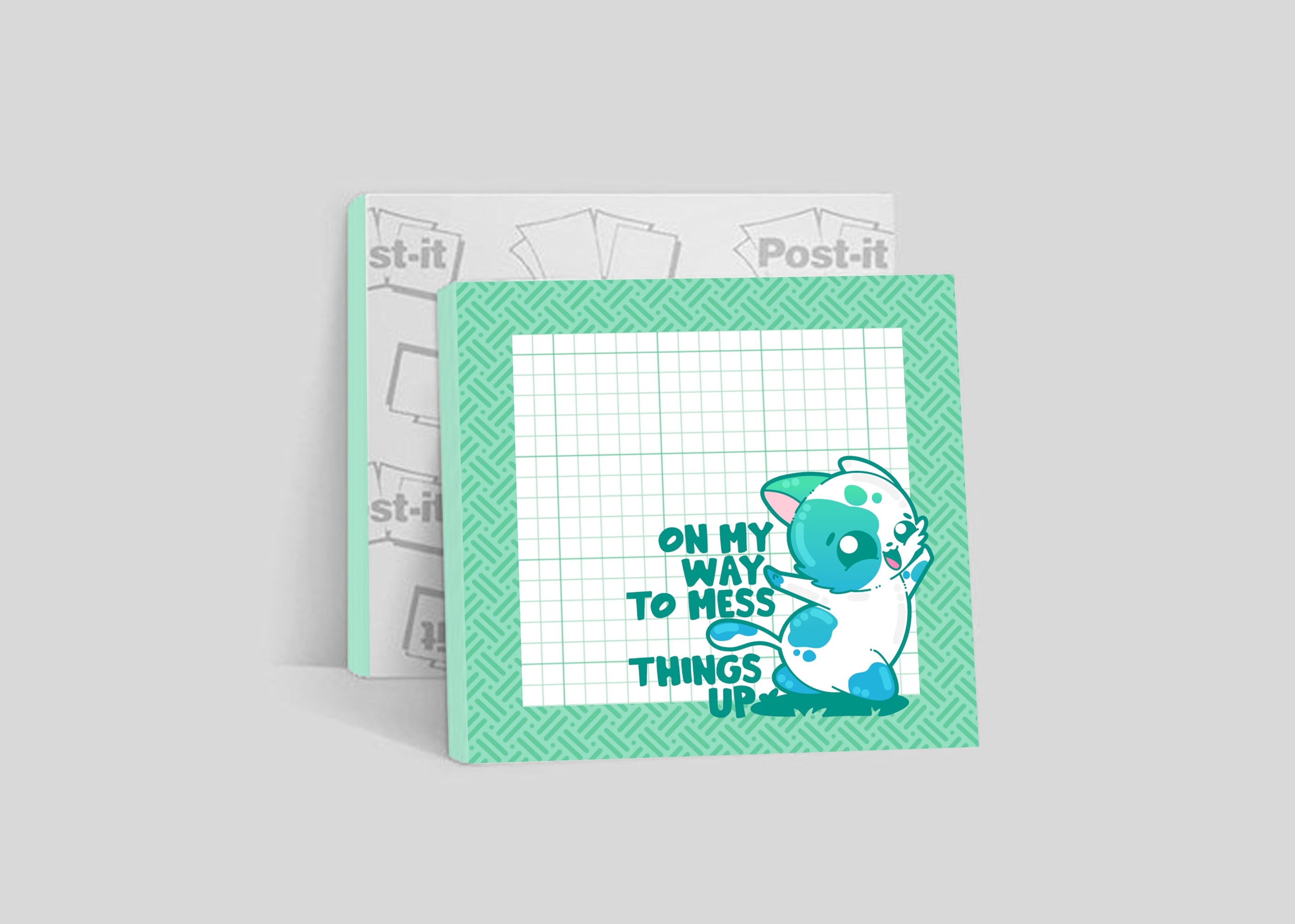 Sticky Note - On My Way To Mess Things Up - ChubbleGumLLC