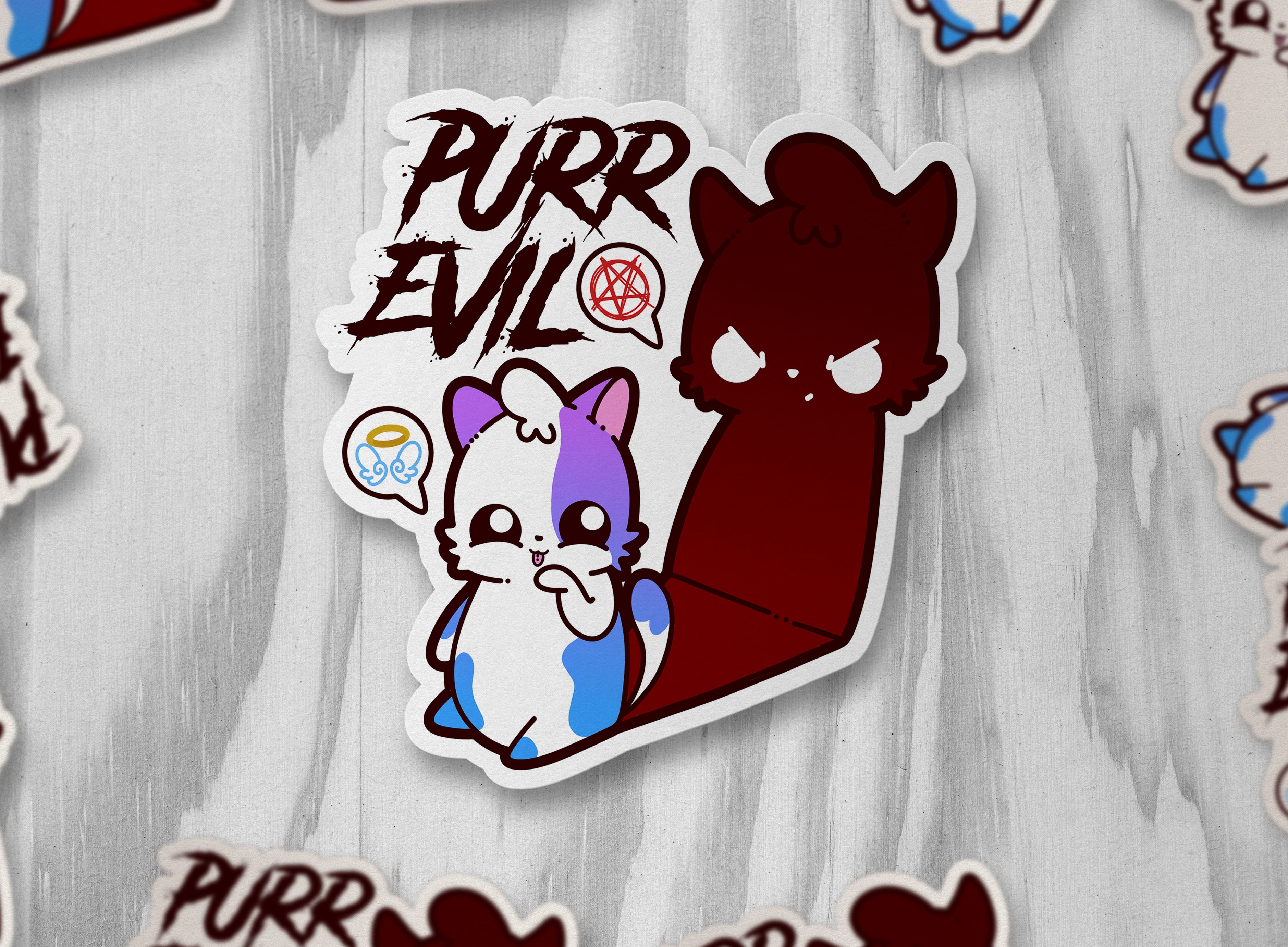 Purr Evil - ChubbleGumLLC