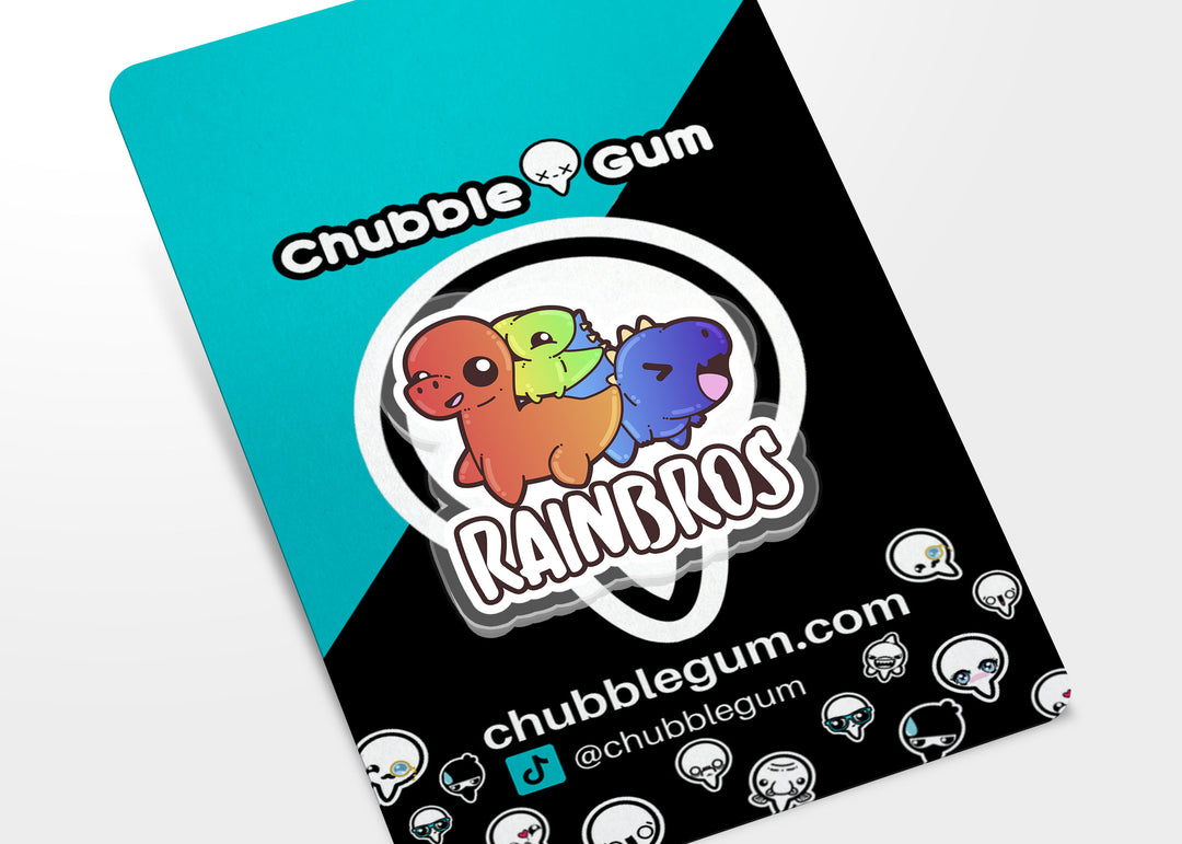 Acrylic Pin - Rainbros - ChubbleGumLLC