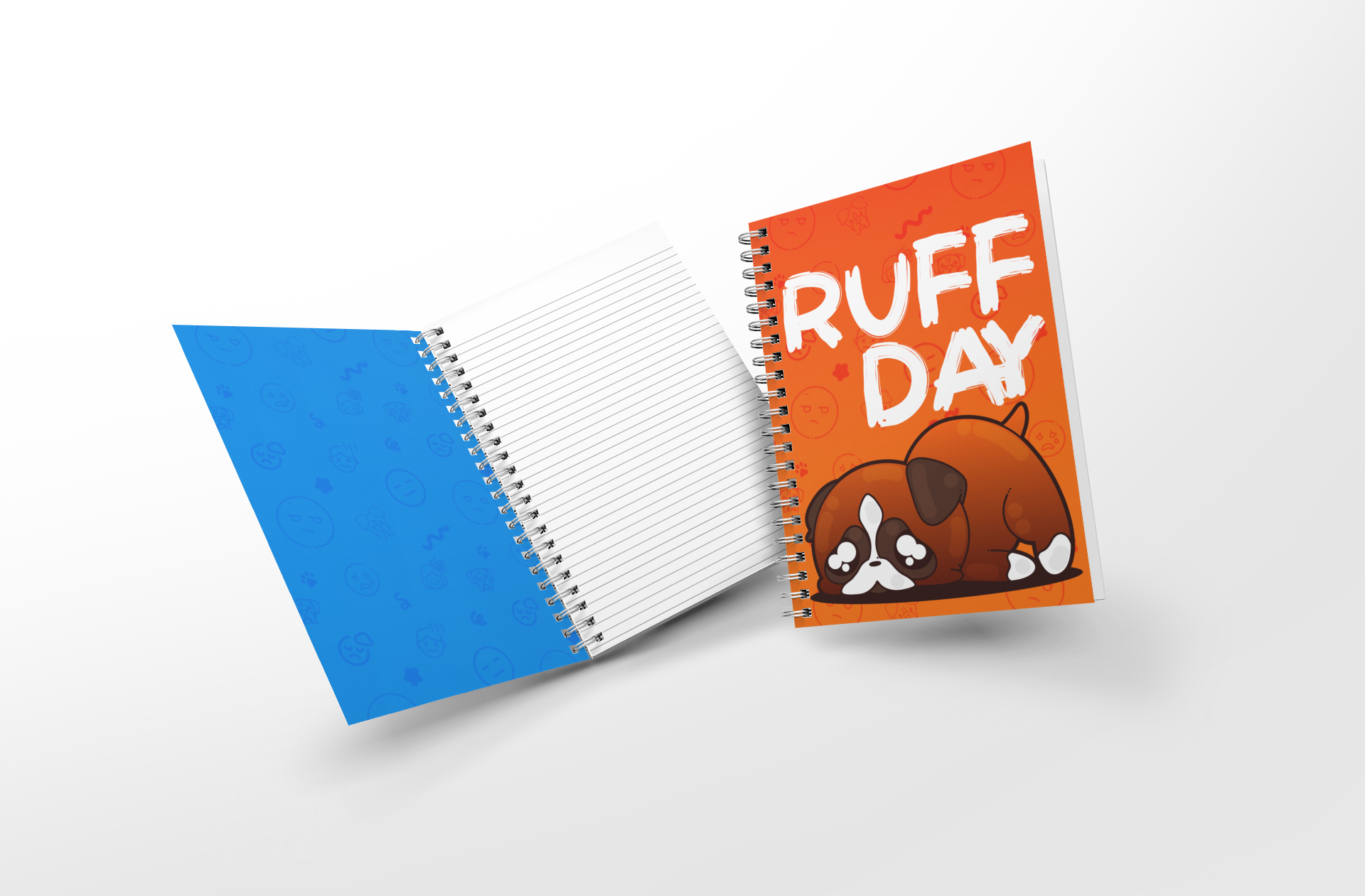 Soft Touch Mini Notebook - Ruff Day - ChubbleGumLLC