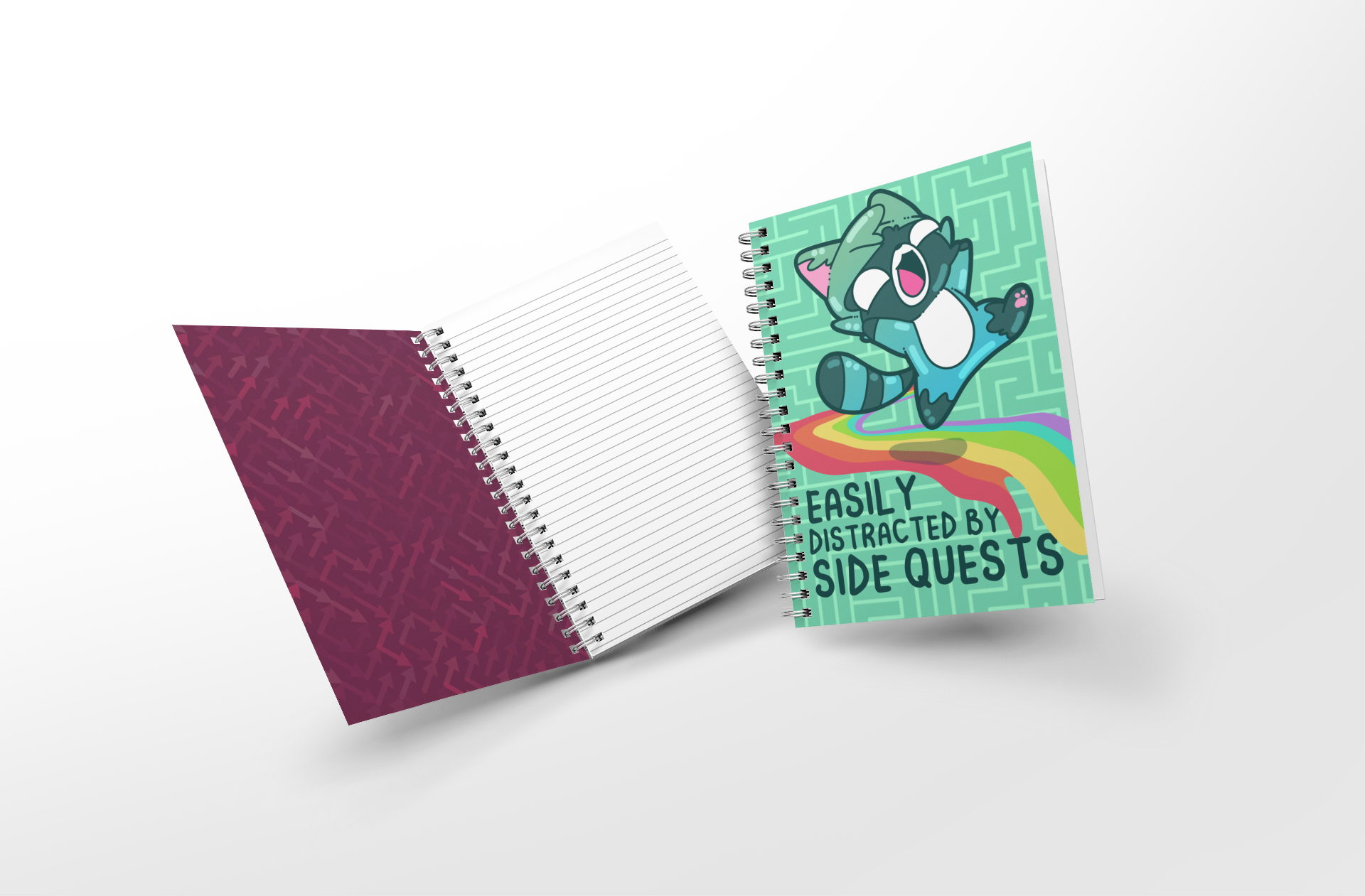 Soft Touch Mini Notebook - Side Quest