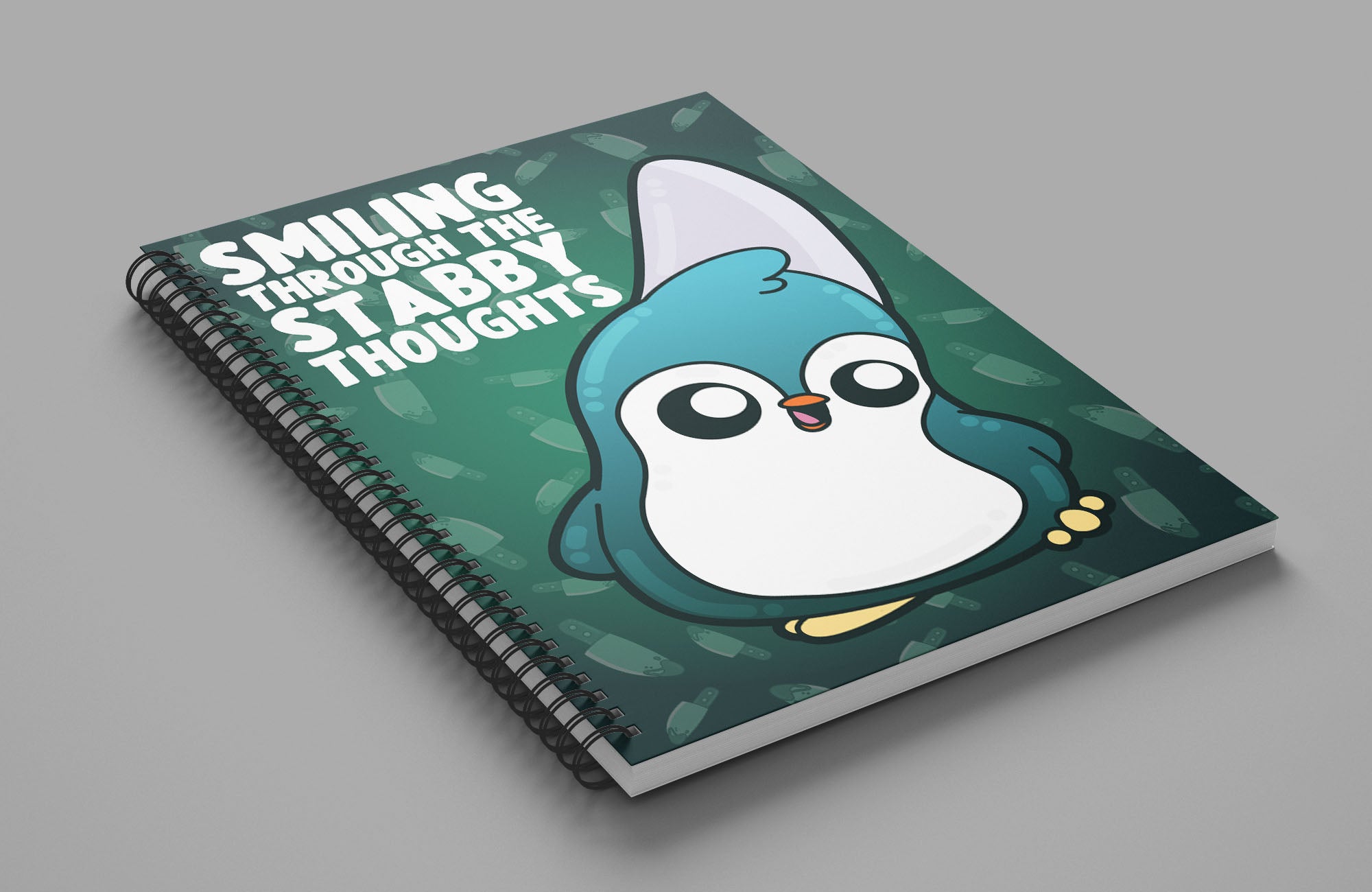 Notebook - Smiling Through The Stabby Thoughts