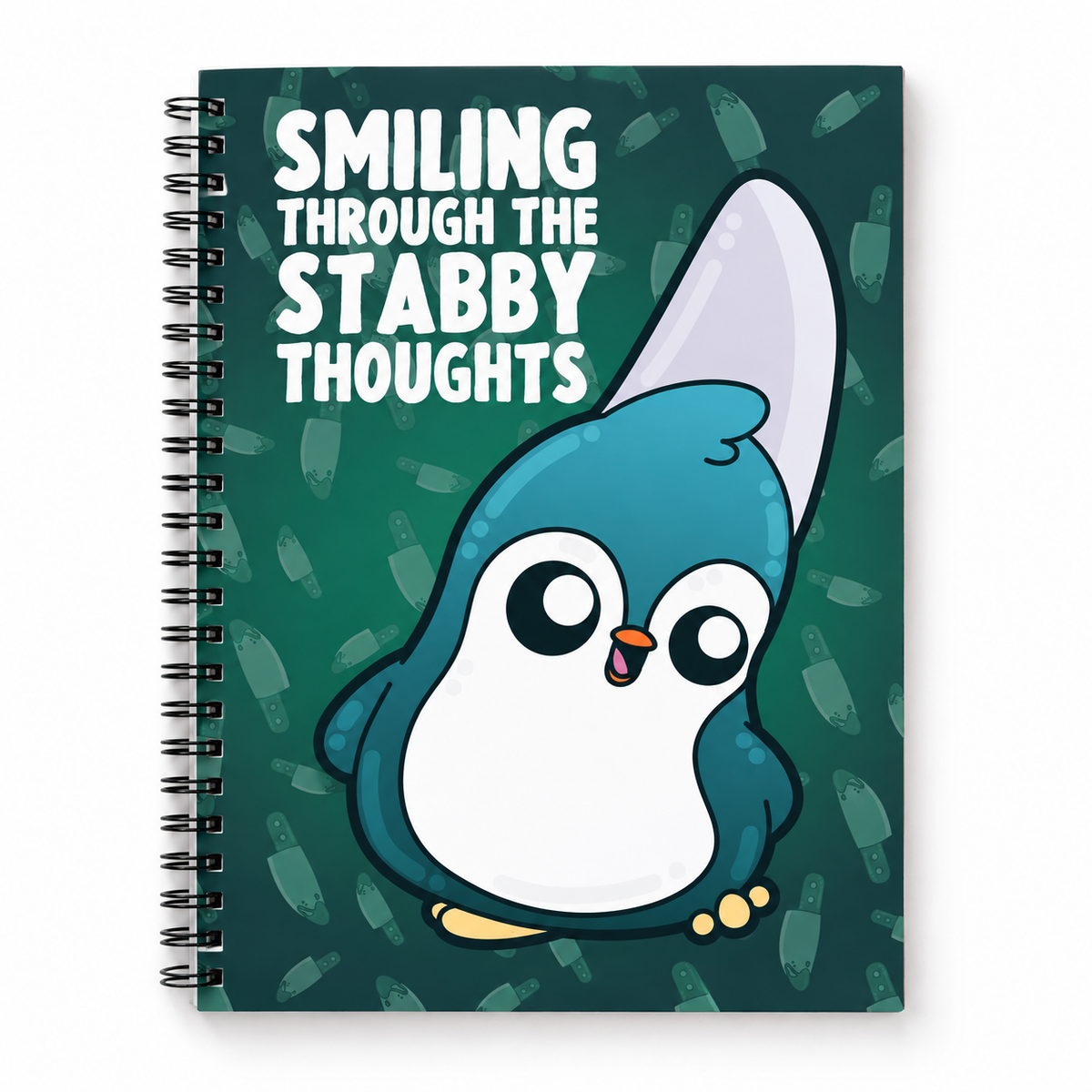 Notebook - Smiling Through The Stabby Thoughts