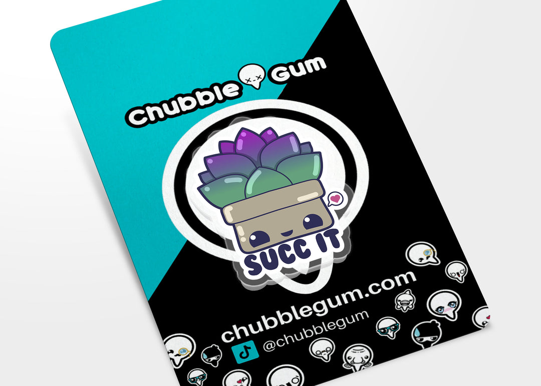 Acrylic Pin - Succ It - ChubbleGumLLC