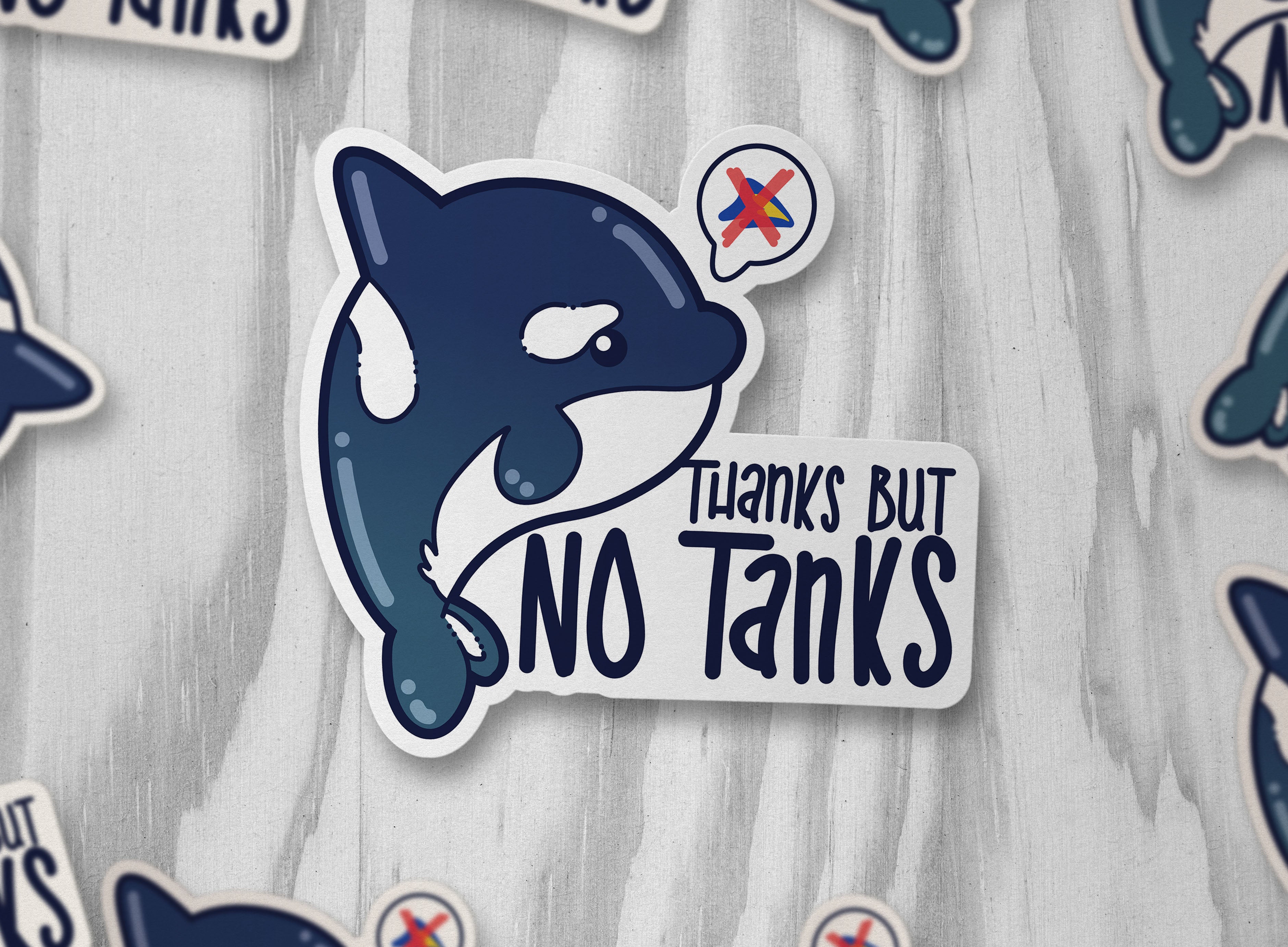 Thanks But No Tanks - ChubbleGumLLC