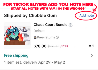 Chaos Court Bundle ⚖️