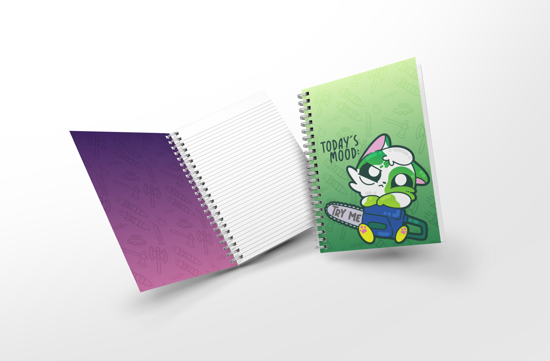 Soft Touch Mini Notebook - Todays Mood Try Me