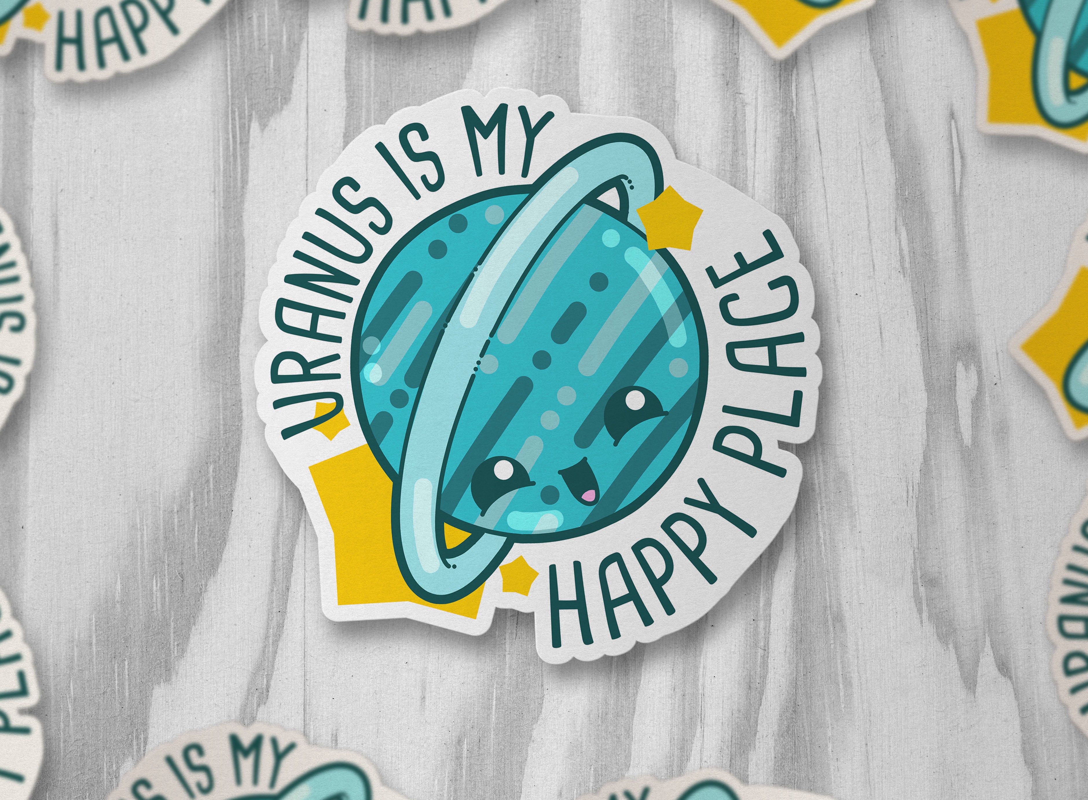 Uranus is My Happy Place - ChubbleGumLLC