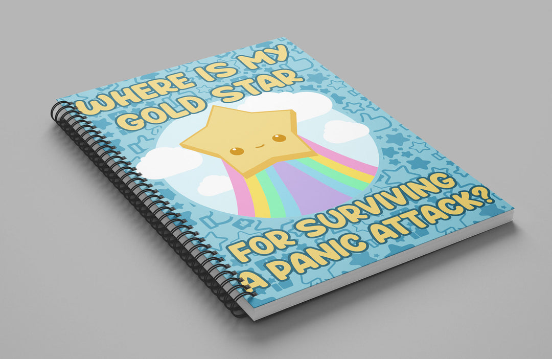 Where Is My Gold Star Notebook - ChubbleGumLLC