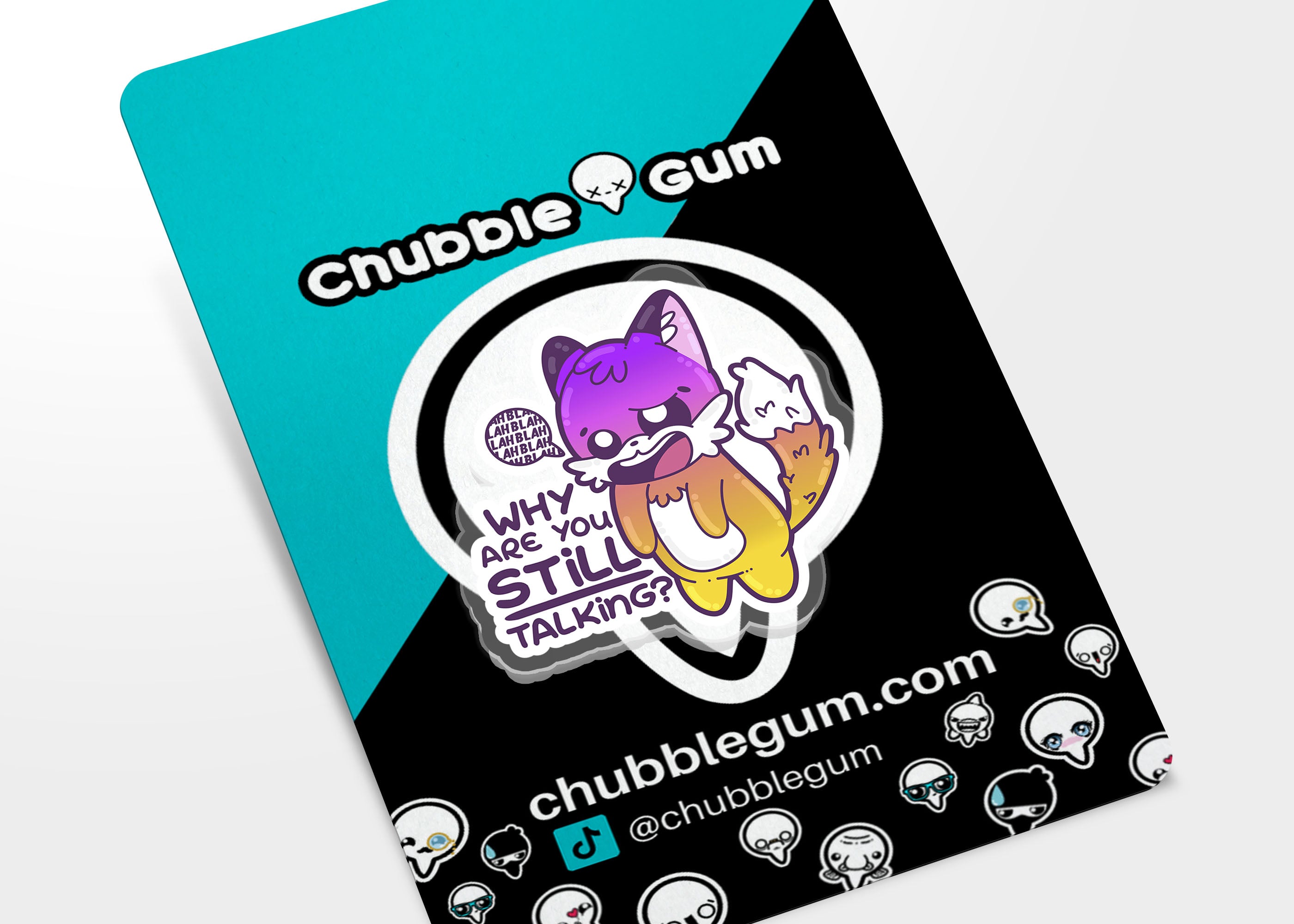 Acrylic Pin - Why Are You Still Talking? - ChubbleGumLLC