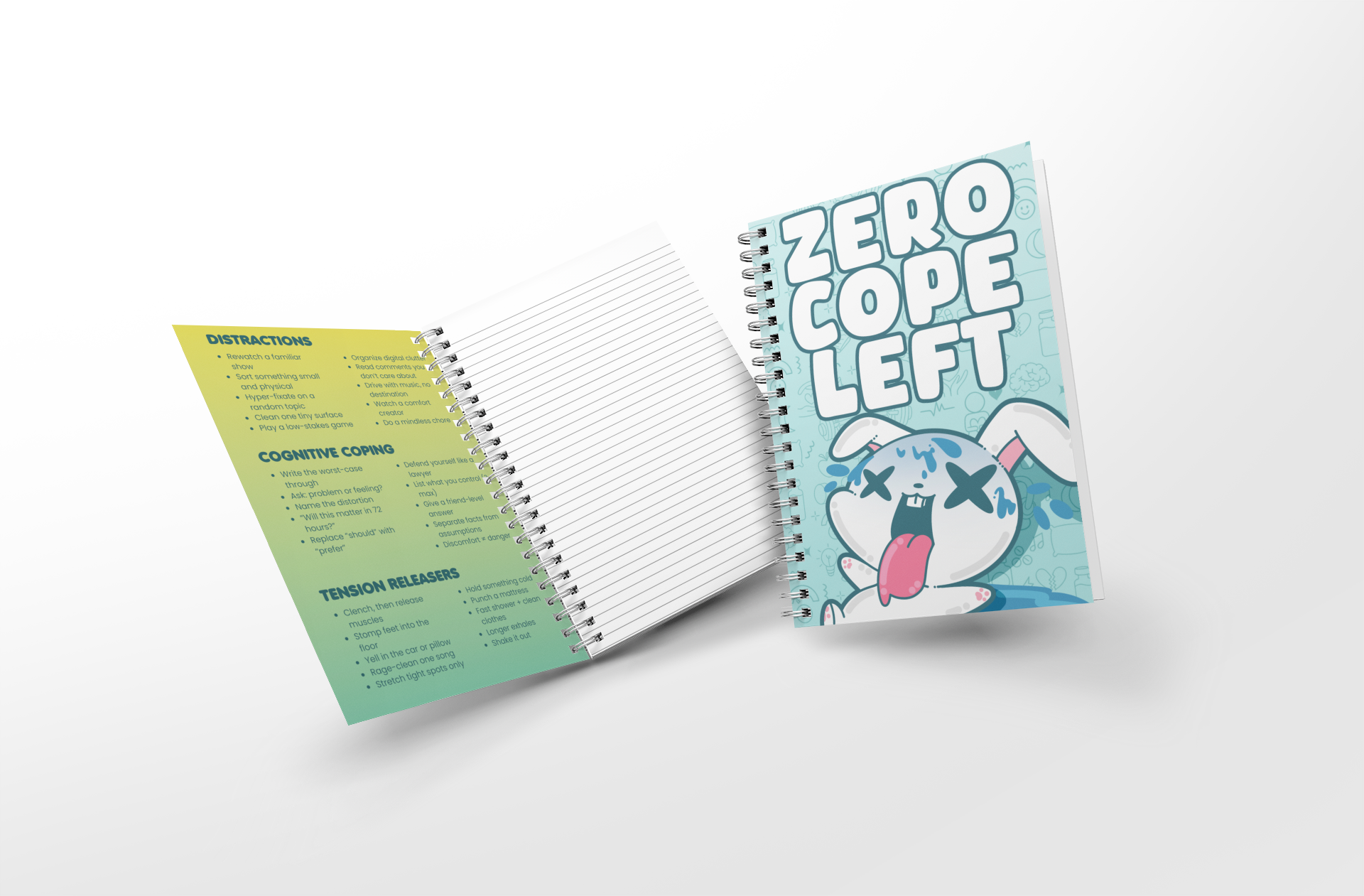 Soft Touch Mini Notebook - Zero Cope Left