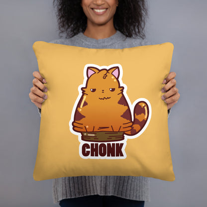 CHONK - Pillow 18 in X 18 in - ChubbleGumLLC