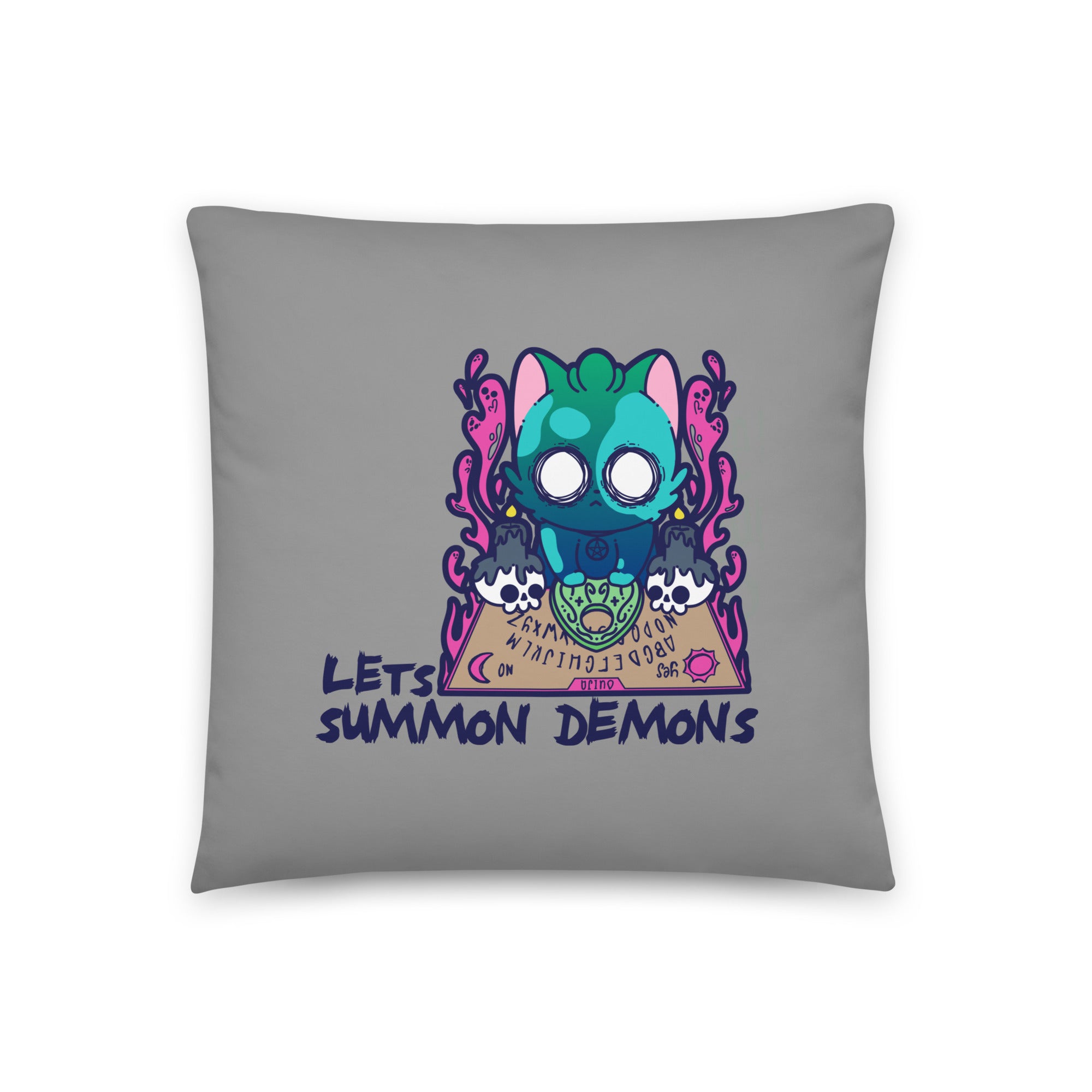 LETS SUMMON DEMONS - Pillow 18 in X 18 in