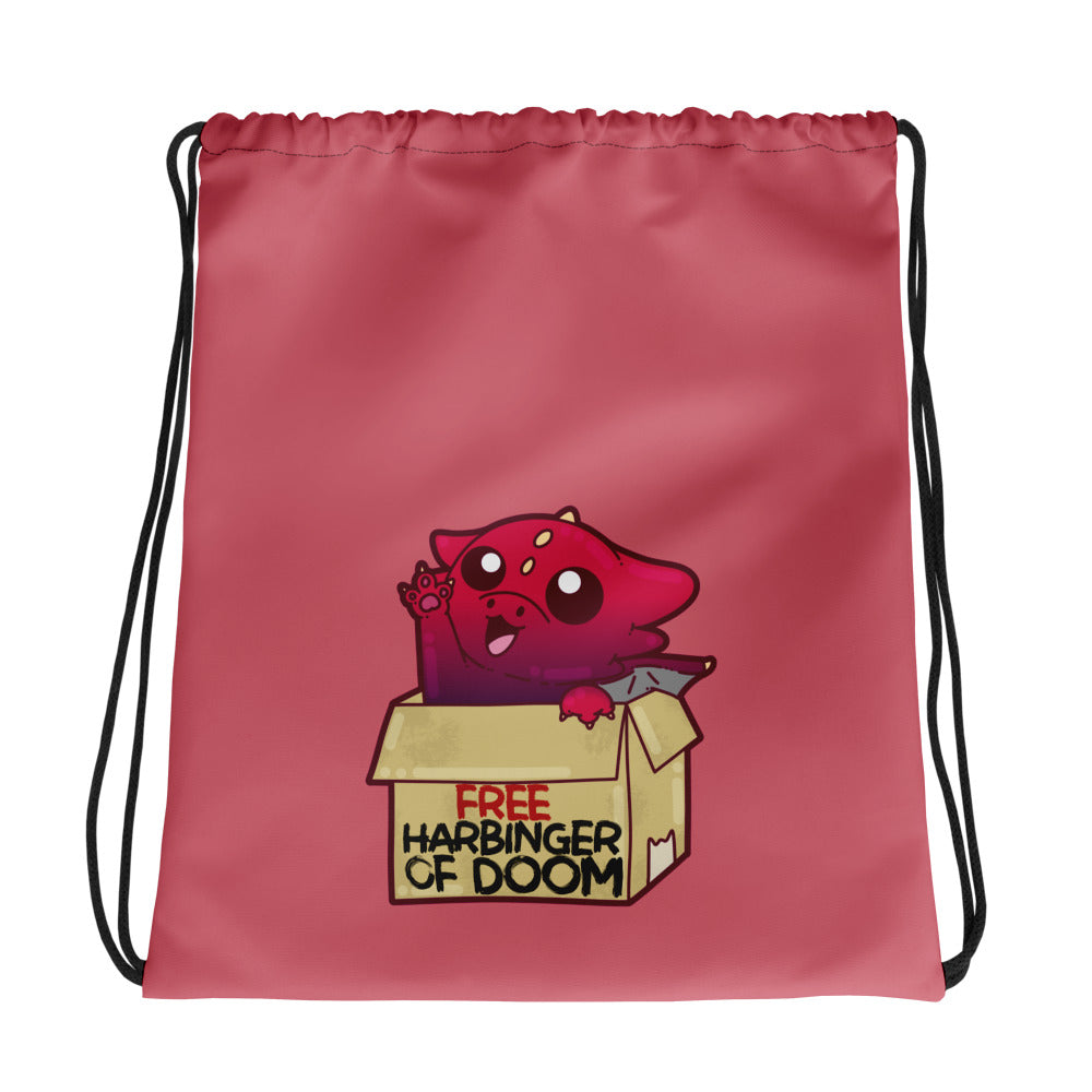 FREE HARBINGER OF DOOM - Drawstring Bag - ChubbleGumLLC