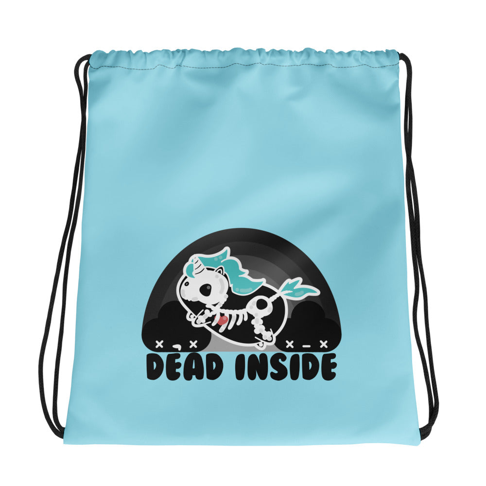 DEAD INSIDE - Drawstring Bag - ChubbleGumLLC