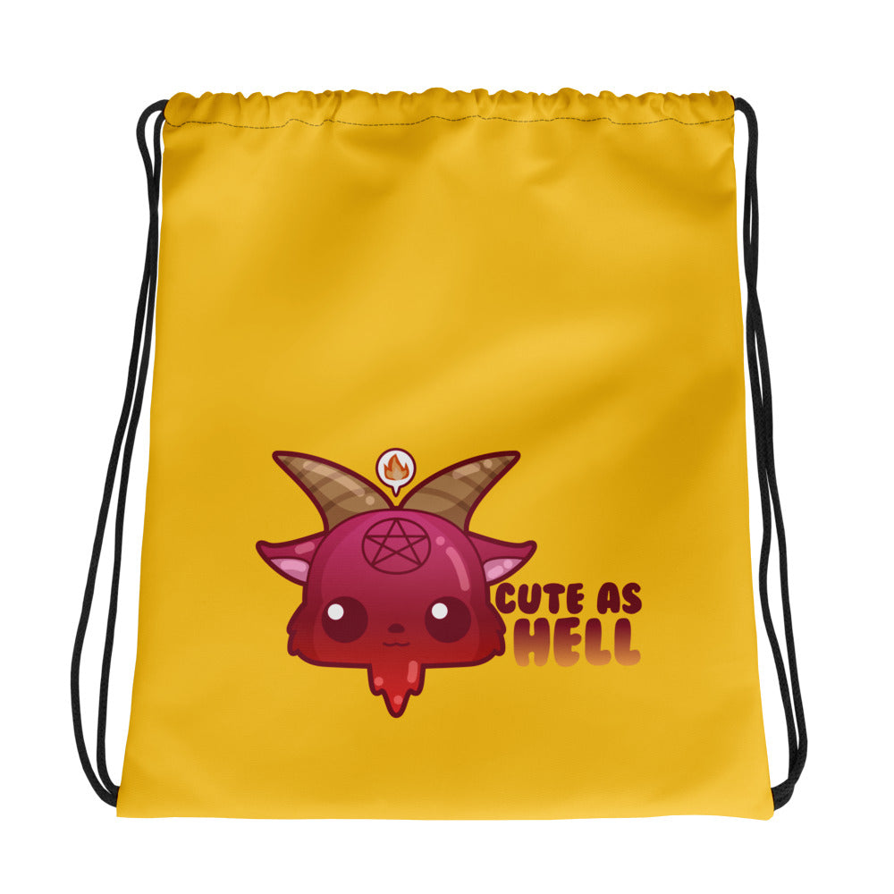 CUTE AS HELL - Drawstring Bag