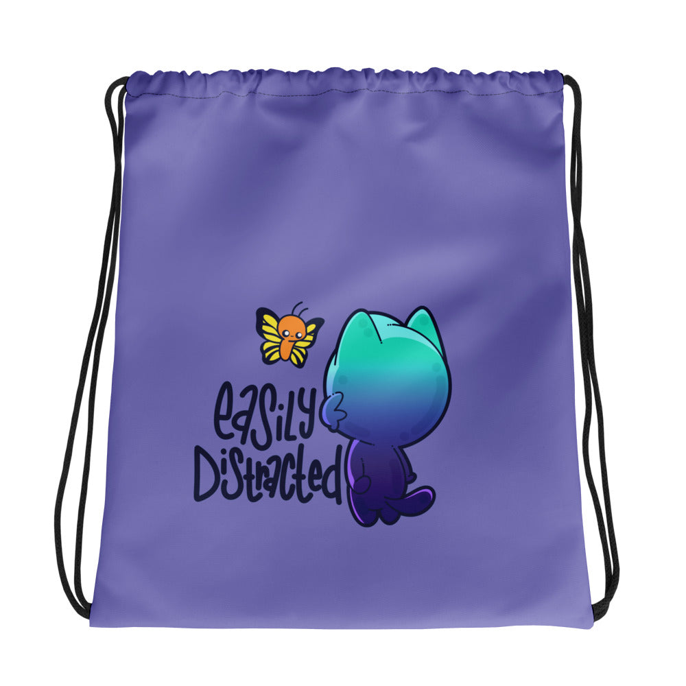 EASILY DISTRACTED - Drawstring Bag