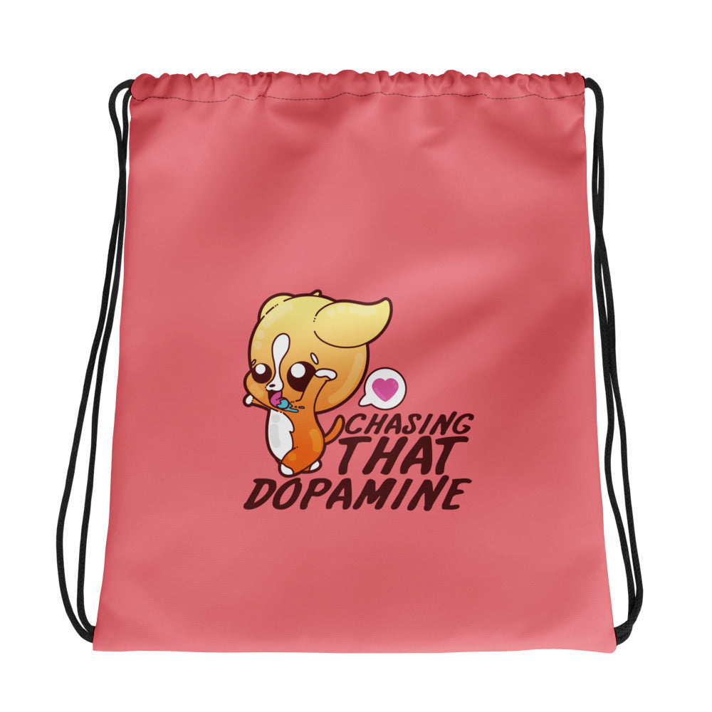 CHASING THAT DOPAMINE - Drawstring Bag