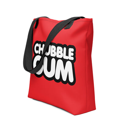 STACKED - Tote - Red - ChubbleGumLLC