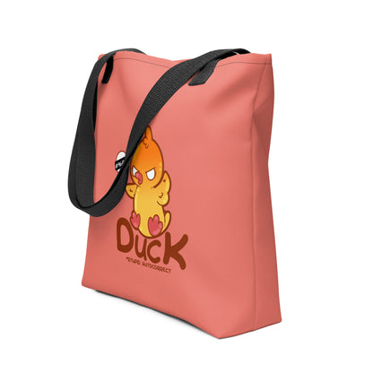 DUCK STUPID AUTOCORRECT - Tote - ChubbleGumLLC