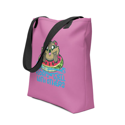 FLOATS WELL WITH OTHERS - Tote - ChubbleGumLLC