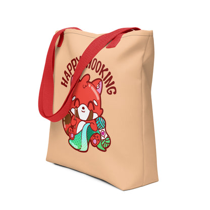 HAPPY HOOKING - Tote - ChubbleGumLLC