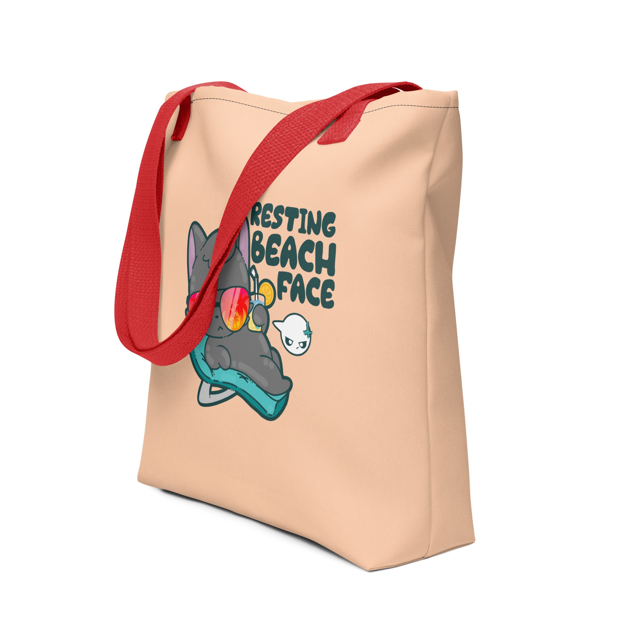 RESTING BEACH FACE - Tote - ChubbleGumLLC