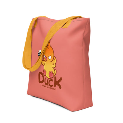 DUCK STUPID AUTOCORRECT - Tote - ChubbleGumLLC