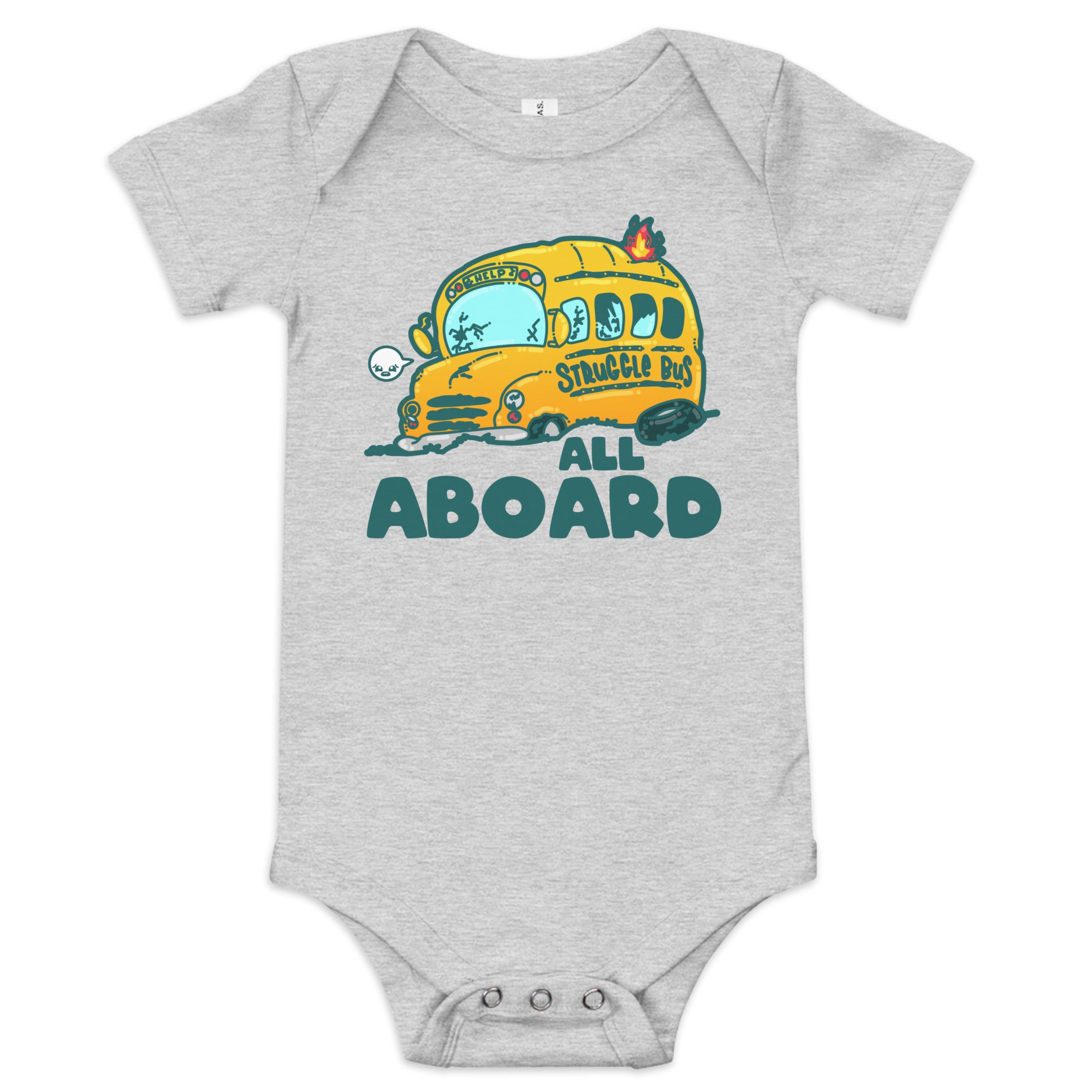 ALL ABOARD THE STRUGGLE BUS - Onesie - ChubbleGumLLC