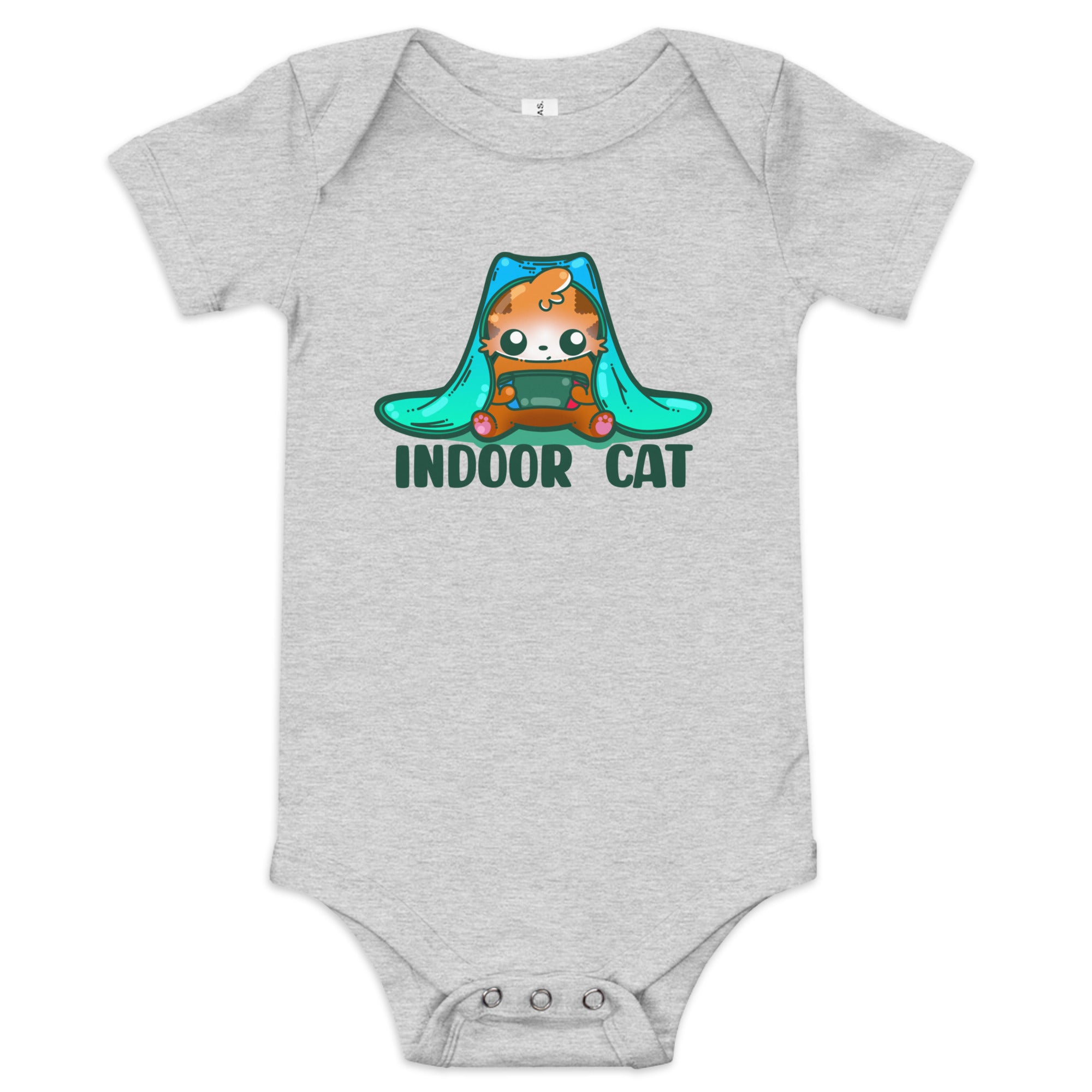 INDOOR CAT - Onesie - ChubbleGumLLC