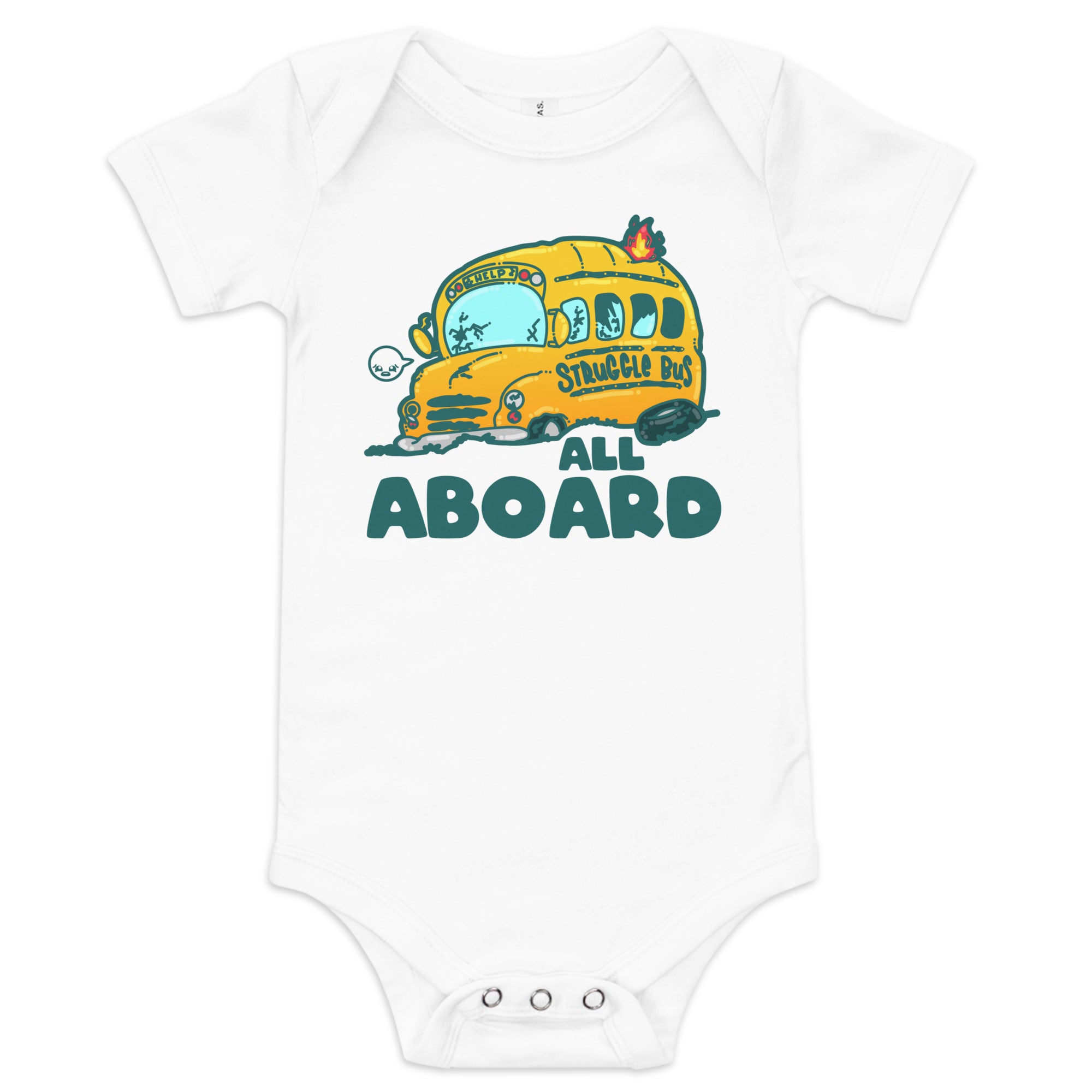 ALL ABOARD THE STRUGGLE BUS - Onesie - ChubbleGumLLC