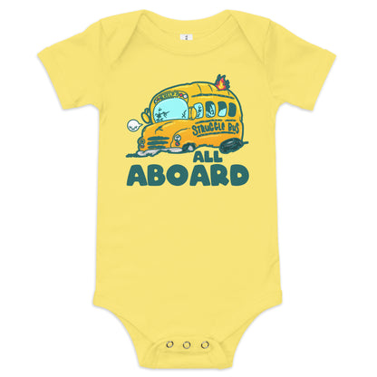 ALL ABOARD THE STRUGGLE BUS - Onesie - ChubbleGumLLC