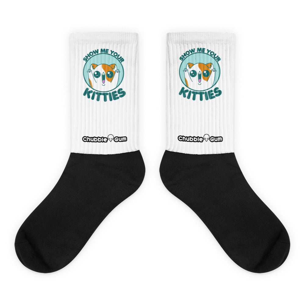 SHOW ME YOUR KITTIES - Socks - ChubbleGumLLC