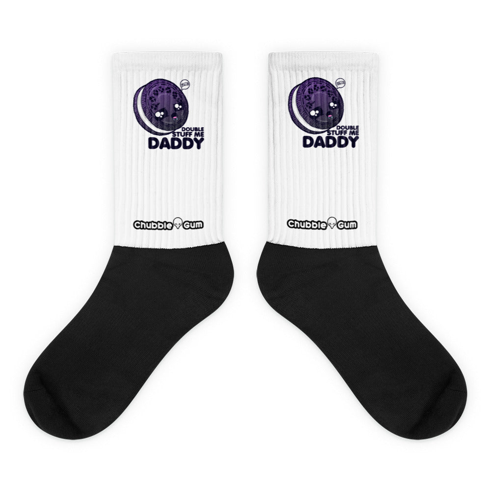 DOUBLE STUFF ME DADDY - Socks - ChubbleGumLLC