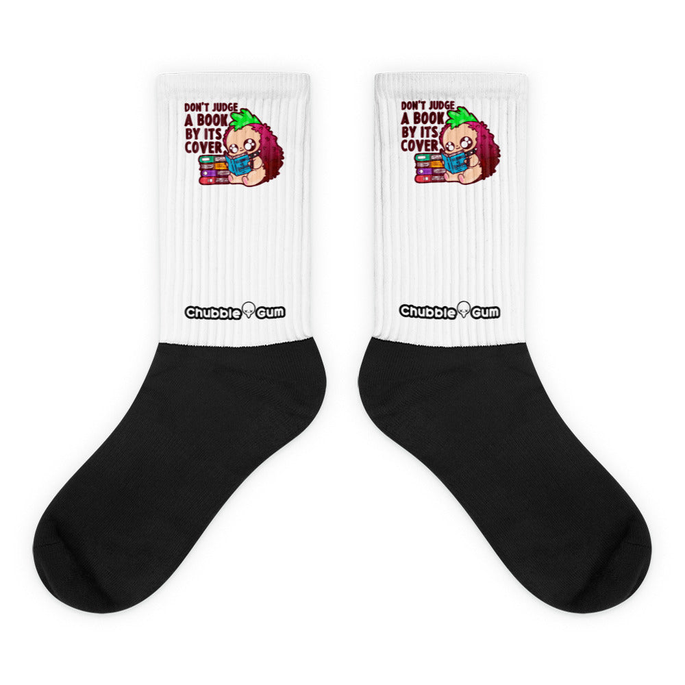 DONT JUDGE A BOOK - Socks - ChubbleGumLLC