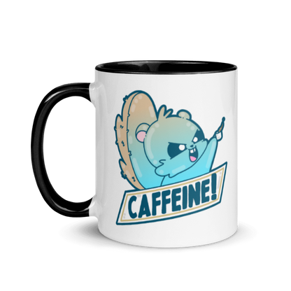 CAFFEINE - Mug with Color Inside - ChubbleGumLLC