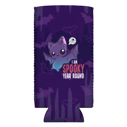 SPOOKY YEAR ROUND W/BACKGROUND - 12 oz Koozie