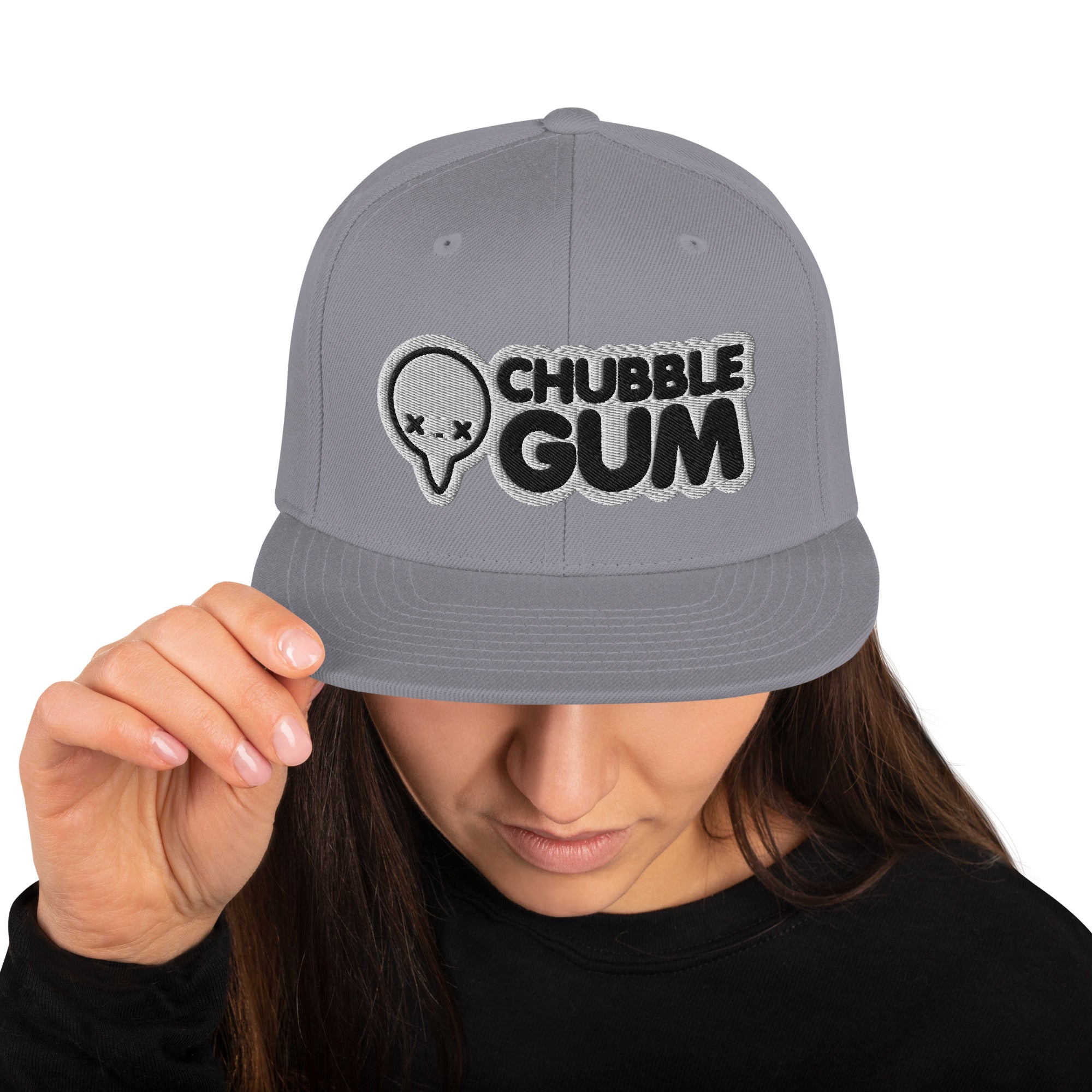 BOTH LOGOS - Snapback Hat - ChubbleGumLLC