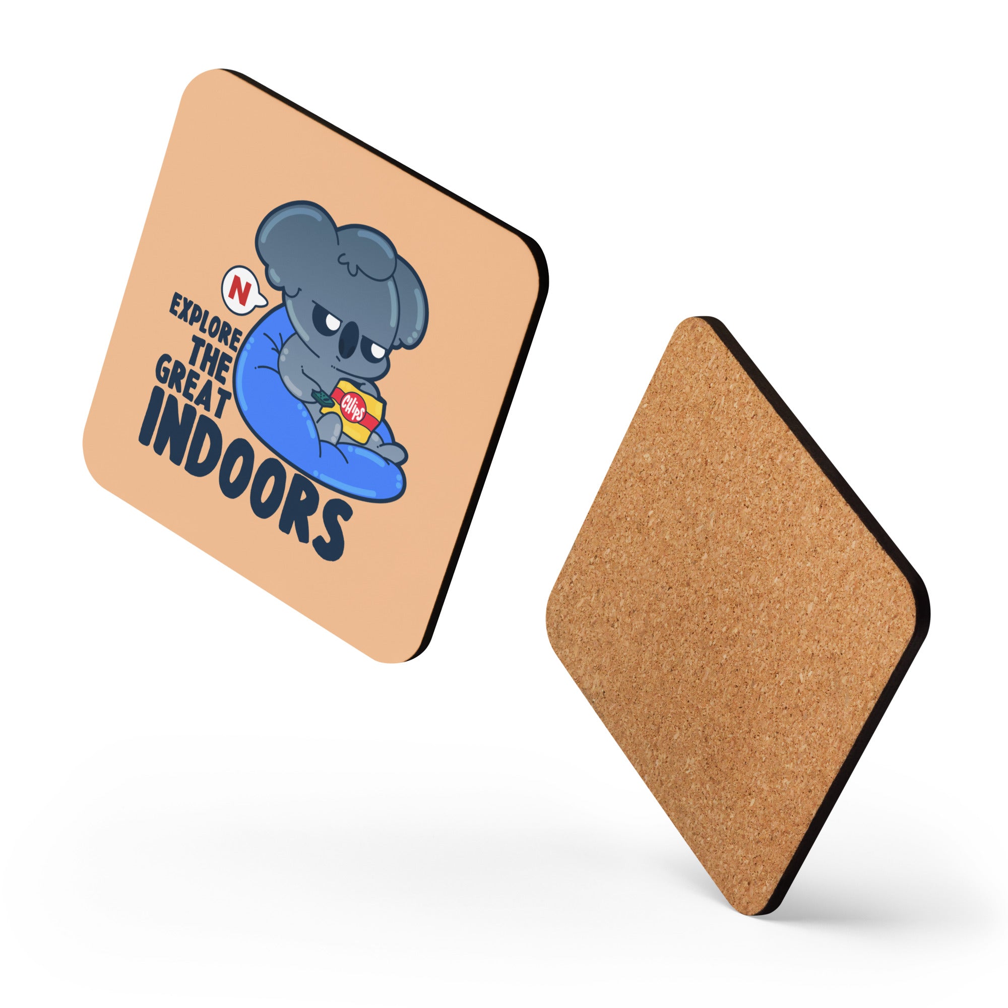 EXPLORE THE GREAT INDOORS - Coaster - ChubbleGumLLC