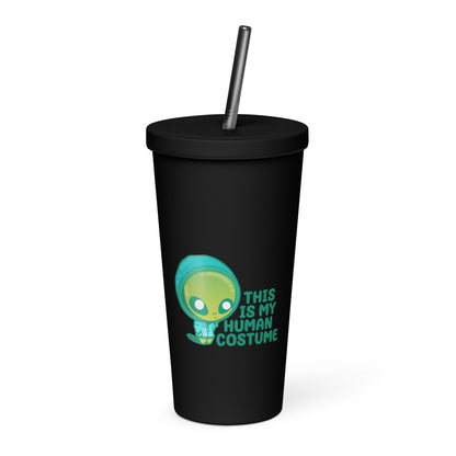 THIS IS MY HUMAN COSTUME - Insulated Tumbler - ChubbleGumLLC