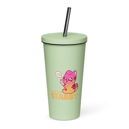 CUTE BUT STABBY - Insulated Tumbler - ChubbleGumLLC