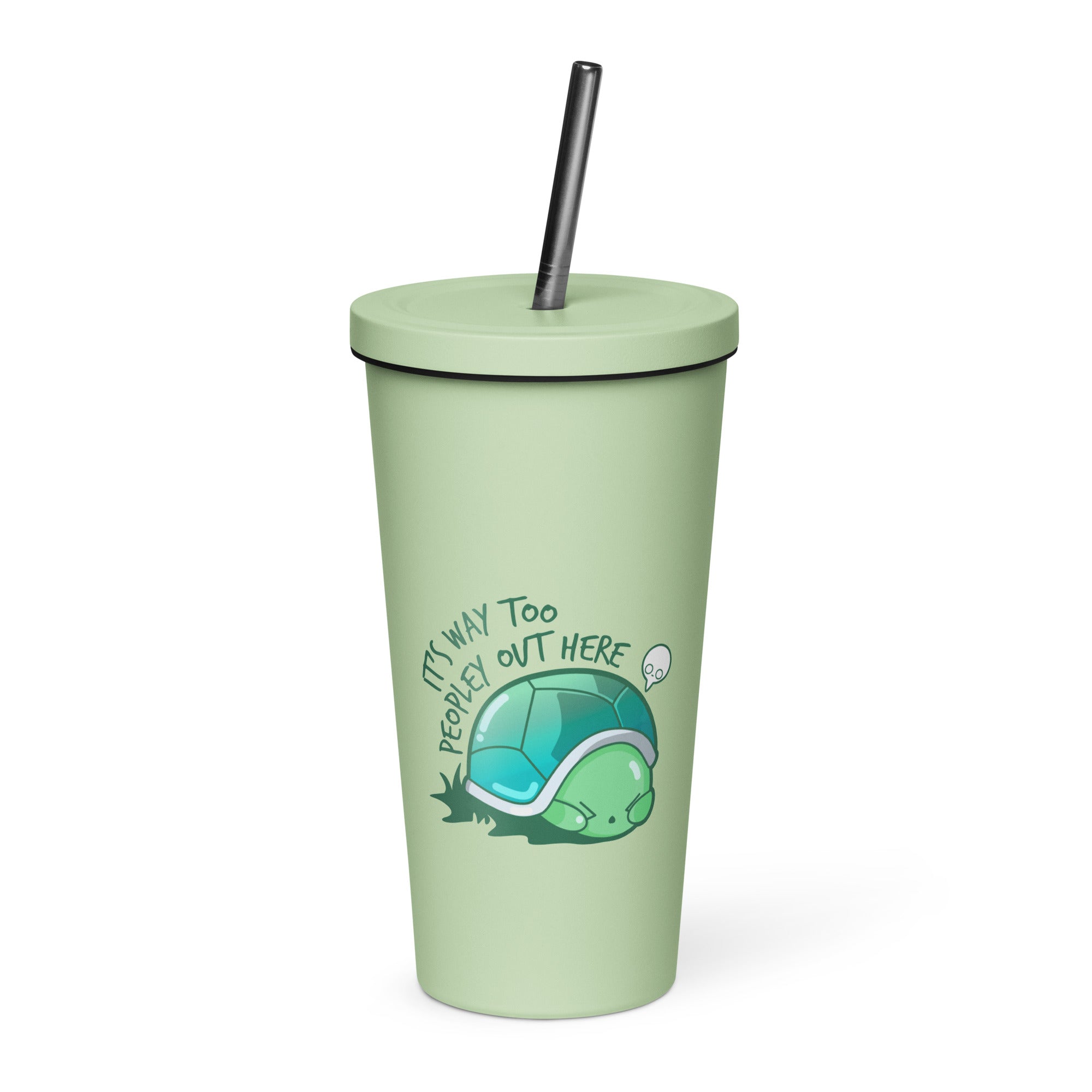 WAY TOO PEOPLEY - Insulated Tumbler - ChubbleGumLLC